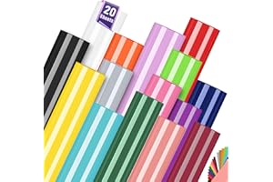 YAFLC Multi Permanent Vinyl, Permanent Vinyl for Cricut Cutting Machine, 12"x10" Self Adhesive Vinyl Sheets Stickers for Car Decal,Decorations & Gifts, DIY Mugs