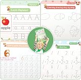 LearningFun Magical Handwriting Workbooks 4 in 1 Reusable Copybook view 4
