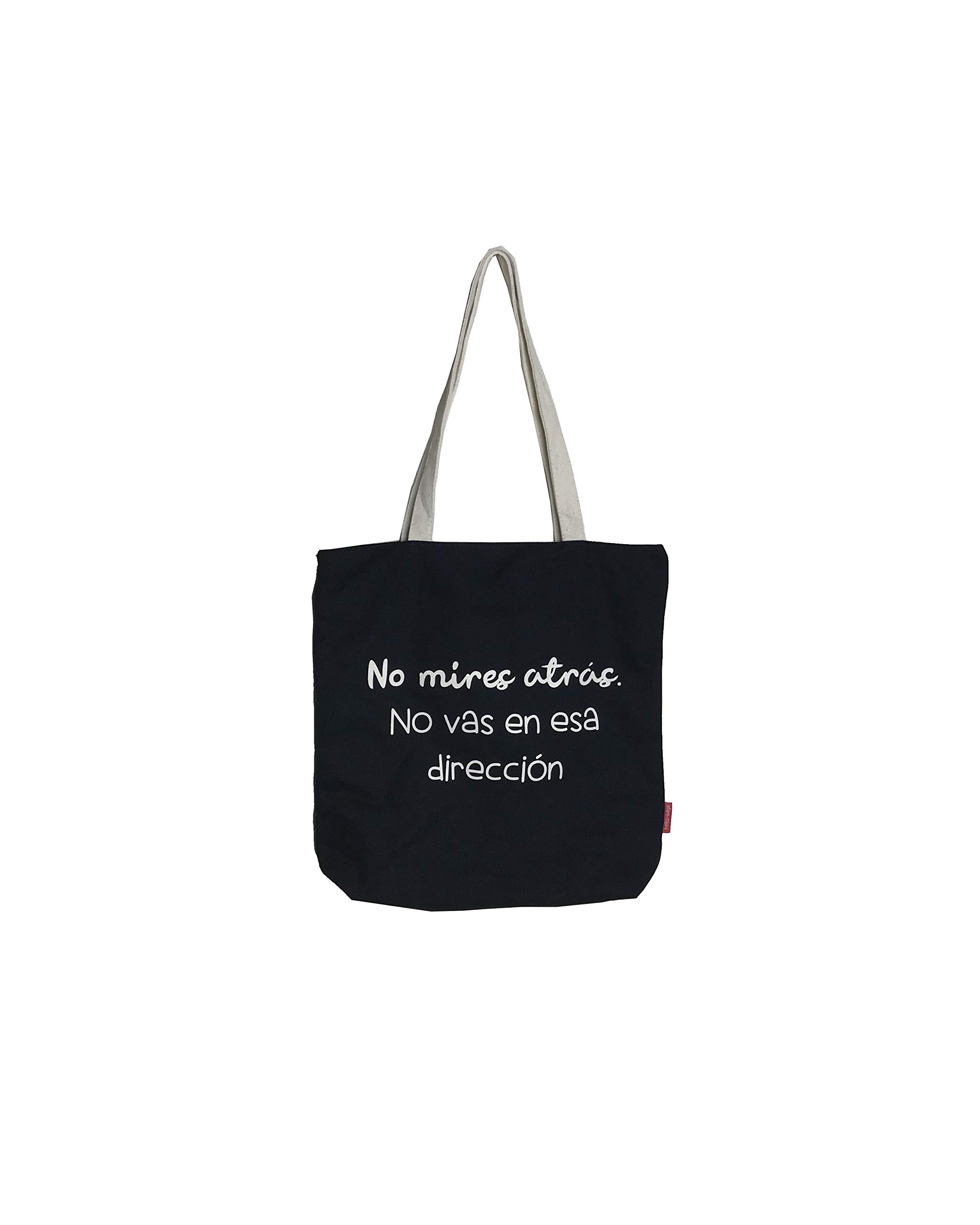 Econanos Hellobags2019 Canvas & Beach Tote Bag, 38 cm, Black (Negro)