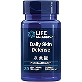 Life Extension Daily Skin Defense, Vitamin C, ceramides, Rosemary, Lemon Verbena, Helps Fight oxidative Stress & The Appearance of Wrinkles, Gluten-Free, Once-Daily, Non-GMO, Vegetarian, 30 Capsules