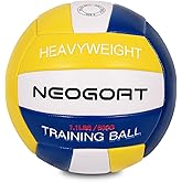 1.1LBS Weighted Heavy Volleyball For Setters Serve Trainer Setter Weighted Volleyball Training Equipment Size 5 Soft PU Leather, Durable for in&Outdoor Training, Perfect for Setting, Rebounders