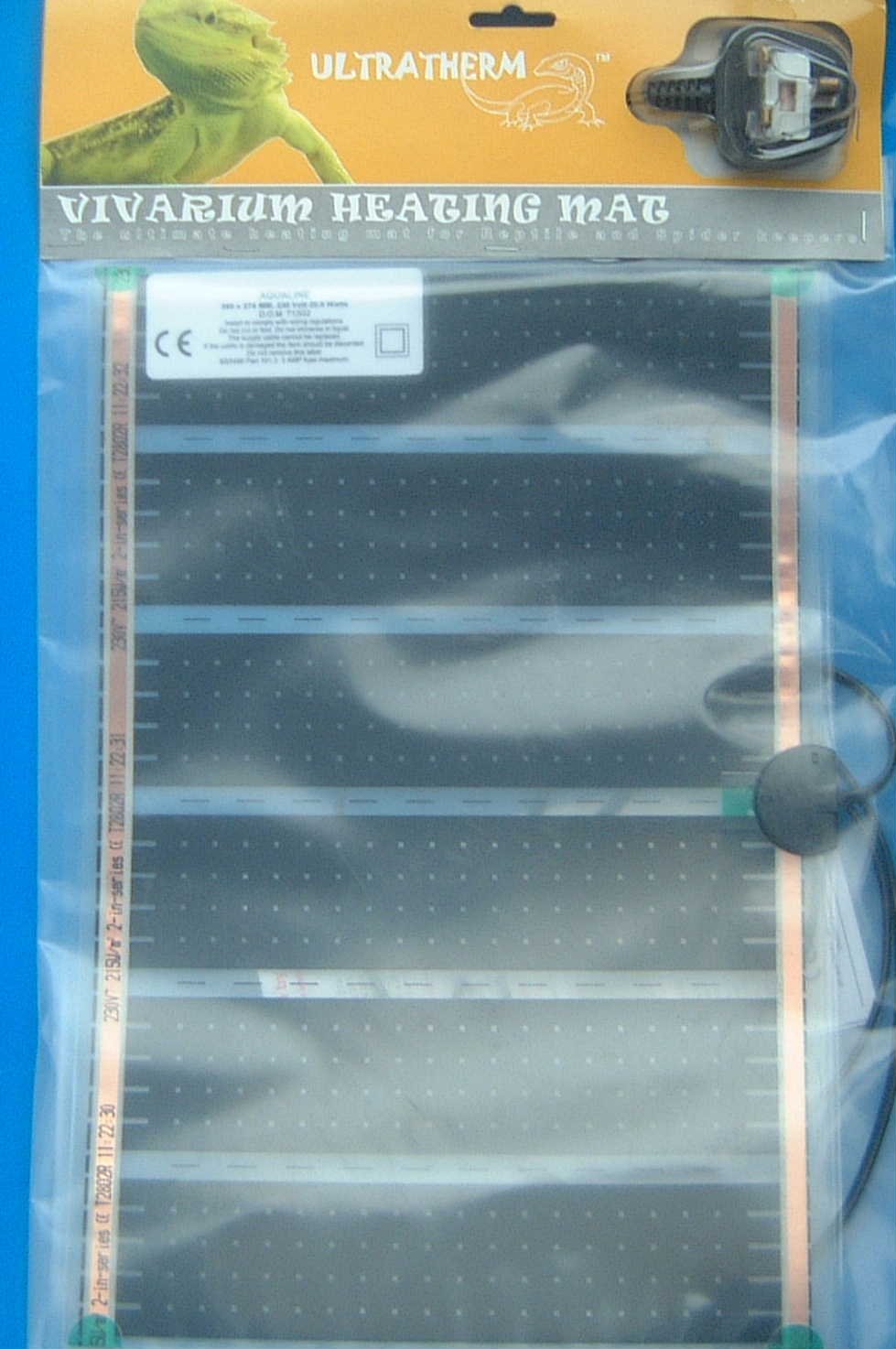 Ultratherm Reptile Heat Mat Vivarium Insect Geko 388x274mm 20w made in
