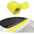 Ziciner Car Rear Bumper Protector Guard, Auto Anti-Scratch Collosion Rubber Trunk Door Entry Guards, Non-Slip Vehicle Bumper Protection Strip, Fit for Most Cars, Vans (35"x2.7", Yellow)