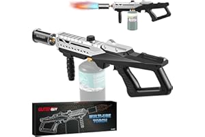 Gutenguy Powerful Propane Grill Torch Gun, Blow Torch Gun With Adjustable Flame, Flame Thrower Gun for BBQ, Campfire, Searing Steak, Cooking kitchen(Tank Not Included)