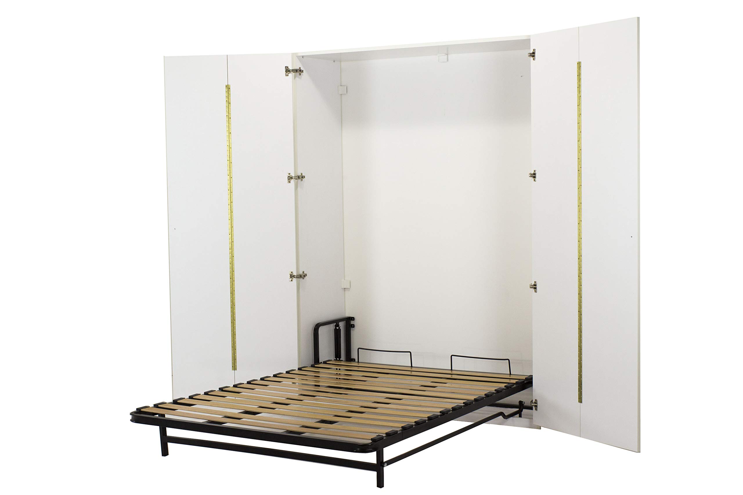 WallBedKing Double Wall Bed in White (Murphy Bed, Folding Bed