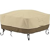 Classic Accessories Veranda Water-Resistant 30 Inch Square Fire Pit Cover, Patio Furniture Covers