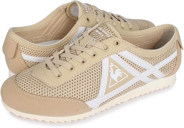 Amazon ルコック スポルティフ Le Coq Sportif La シャリュトリュ メッシュ スニーカー La Chartreux Ms ベージュ Ql3pjc34bg Le Coq Sportif ルコックスポルティフ スニーカー