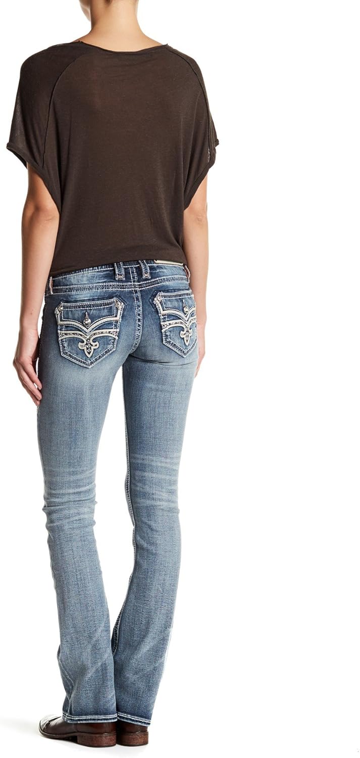 Rock Revival Womens Manila Boot Cut Jeans Denim31 at Amazon Women's