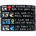 Inkstone Symbols of Faith Bible Bracelets with Christian Symbols Scripture Silicone Rubber Wristbands