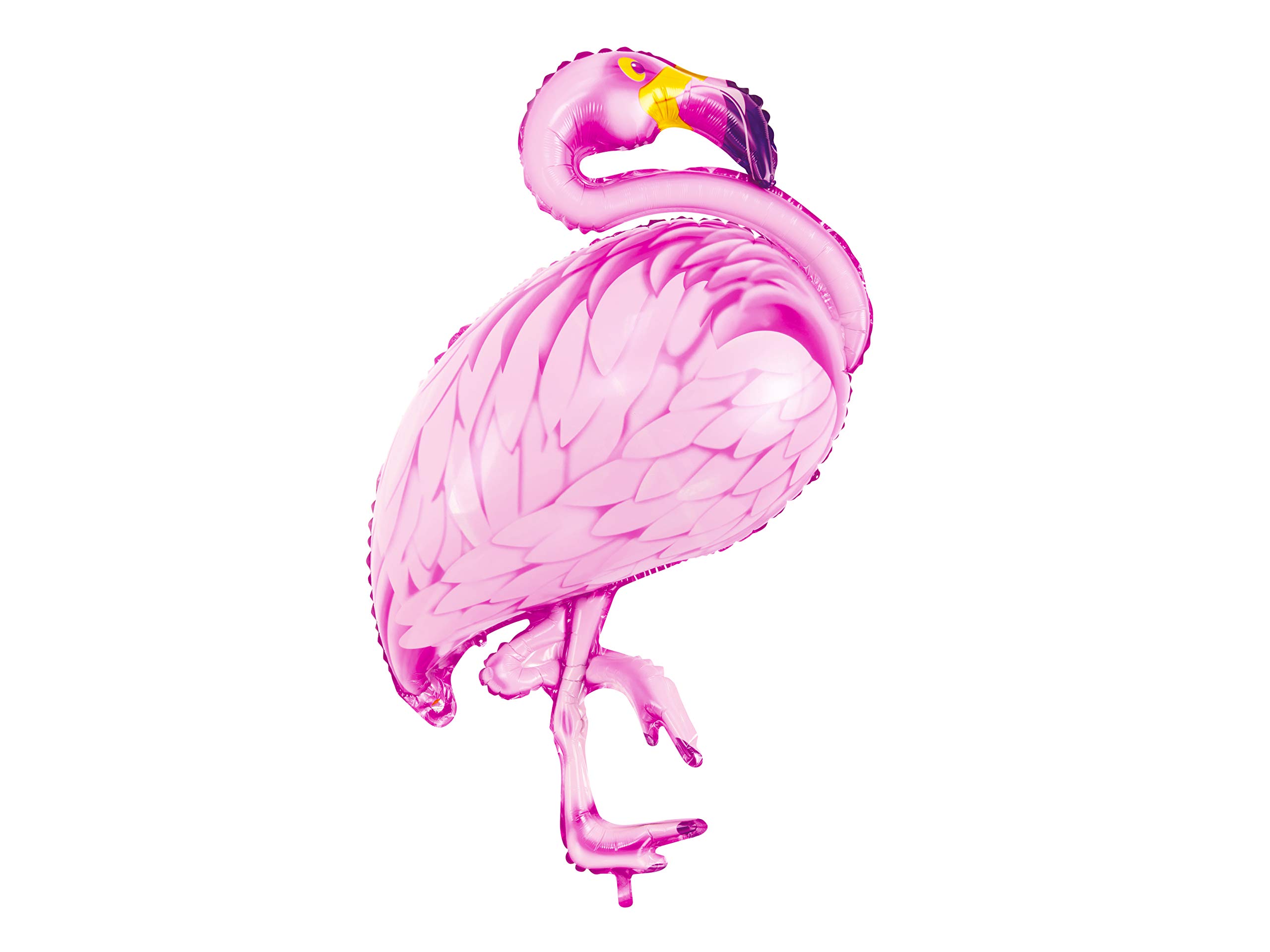 PartyDeco Flamingo Foil Balloon -Pink Flamingo Balloon, 70 x 95cm, Perfect for Birthdays and Easter, Animal Party Decoration