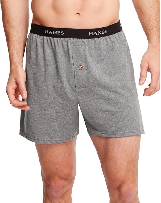 Hanes Men S Comfortsoft Knit Boxers Comfort Waistband 5 Pack At