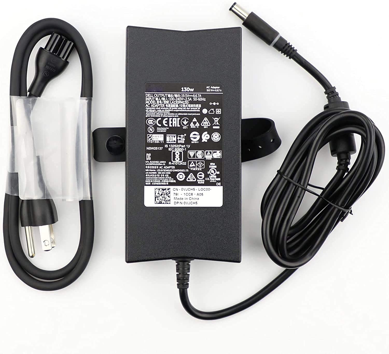 Photo 1 of 19.5V 6.67A 130-watt Charger for Dell OptiPlex 7070 7050 7060 7080 7090 5050 5060 5070 5080 D10U D10U003 D02T D11S D11S004 D14U D13U002 Desktop Computer Small 4.5mm Tip Power Supply Adapter Cord