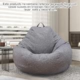 Anemoner Bean Bag Sofa Cover 100x120CM Grey for Kids & Adults view 7