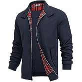 COOFANDY Mens Lightweight Jackets Casual Windbreaker Zip Up Coat Stand Collar Golf Jacket Stylish Fall Work Business