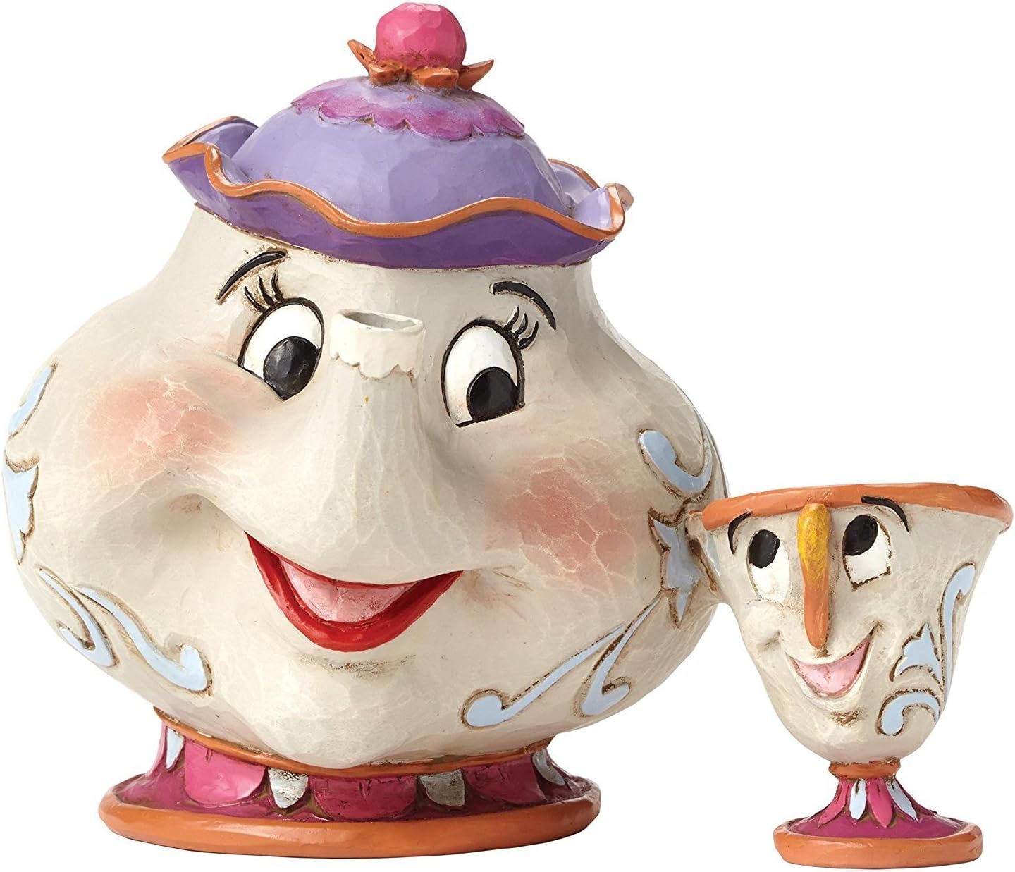 保証書付 エネスコ ディズニー 美女と野獣 ポット婦人 フィギュア 人形 置物 インテリア プレゼント Enesco Mrs Potts And Chip Figure 超歓迎 Cjaybrands Co Ke