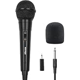 Marengo Handheld Wired Microphone, Cardioid Dynamic Vocal Mic with 13ft Cable and ON/Off Switch, Ideally Suited for Speakers, Karaoke Singing Machine, Amp, Mixer