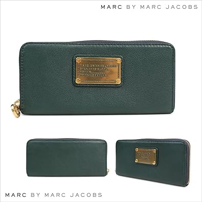 Amazon マークバイマークジェイコブス 長財布 ラウンドファスナー レディース M グリーン 並行輸入品 メンズバッグ 財布
