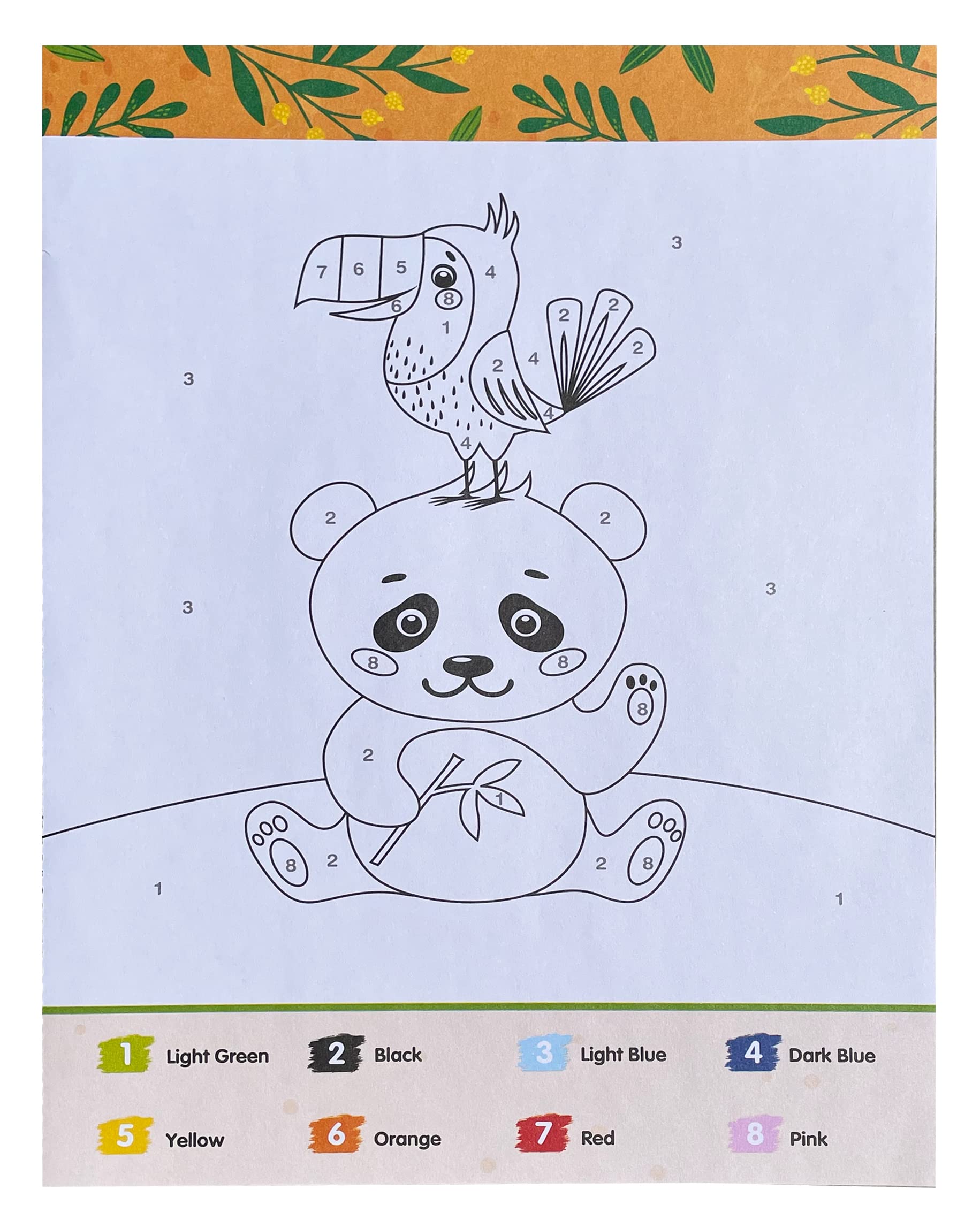 Color By Number Animals for Kids: Over 80 Cute Coloring Designs with Thick, Perforated Pages