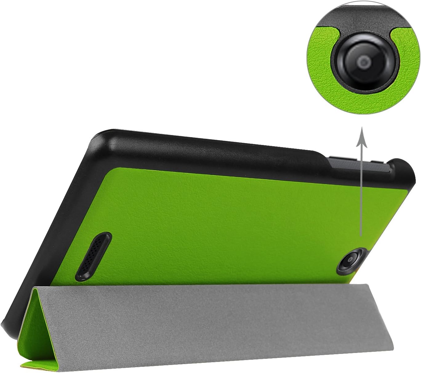 Amazon Com Acer Iconia One 7 B1 790 Slim Shell Case Mama Mouth Ultra Lightweight Pu Leather Standing Cover For Acer Iconia One 7 B1 790 7 0 Inch Tablet With Auto Wake Sleep Feature Green Computers Accessories