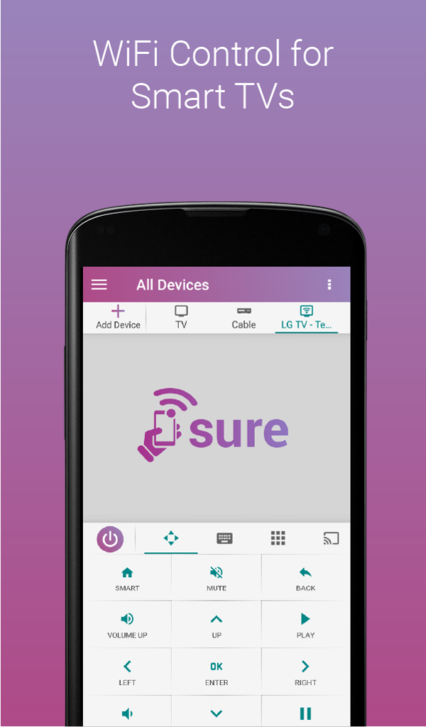 SURE Universal Remote Appstore for Android