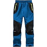 Buyboxs Kids Snow Pants Boys Waterproof Insulated Hiking Pants Youth Winter Warm Fleece Lined Ski Snowpants