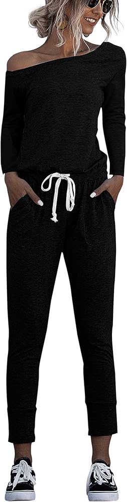 off shoulder jumpsuits for ladies