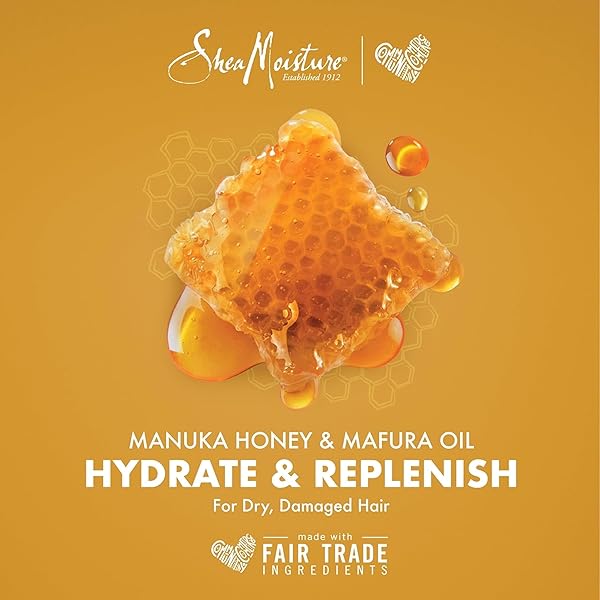 SHEAMOISTURE CONDITIONER INTENSIVE HYDRATION FOR DRY, DAMAGED HAIR MANUKA HONEY AND MAFURA OIL TO NOURISH AND SOFTEN HAIR 13 OZ