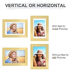 Vittanly 4x6 Picture Frame, Display Pictures 3.5x5