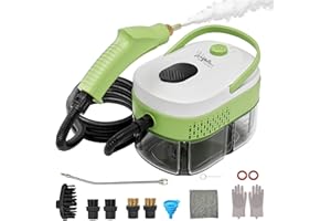 WOLFBELLA Steam Cleaner,15s Heat-Up,1.4L Tank,Steamer for Cleaning with 10 pcs Accessories,Multi-2500W High Temperature and Pressure handheld steamer,Steam Clea (1-Green)