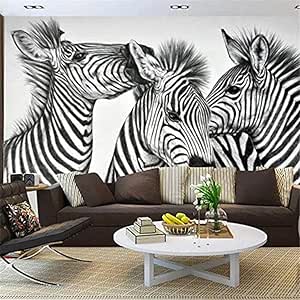 Personalidad estéreo Cebra Fresco Sala de estar Telón de fondo Pintura