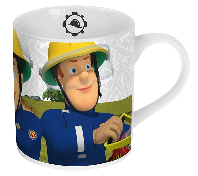 Feuerwehmann Sam Porzellan Kaffee-Becher 180ml im Geschenk-Karton