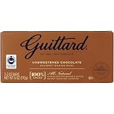 Guittard Unsweetend Fair Trade Chocolate Baking Bar, 6 oz