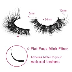 Mink Lashes Natural Look False Eyelashes Wispy Cat