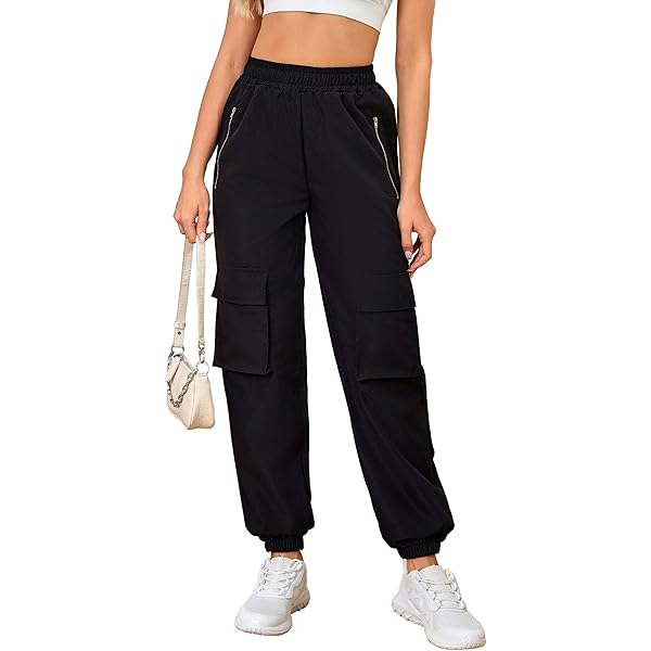 Kisswow Women's Cargo Pants | Baggy Y2K Streetwear Sweatpants