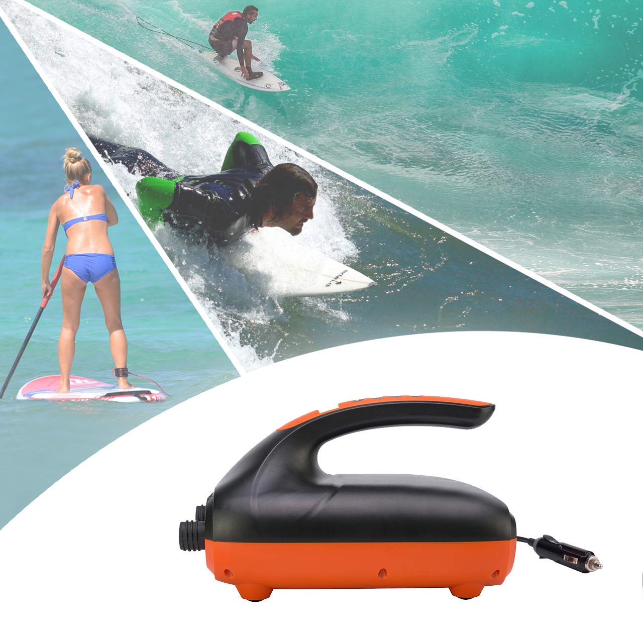 Tuomico 20PSI Bomba Sup Electric Pump de Sup 12V DC Función de Apagado Auto de Doble Etapa