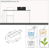 Lechuza Balconera Color 50 Pastel Green 15695 Balcony Box Irrigation view 3