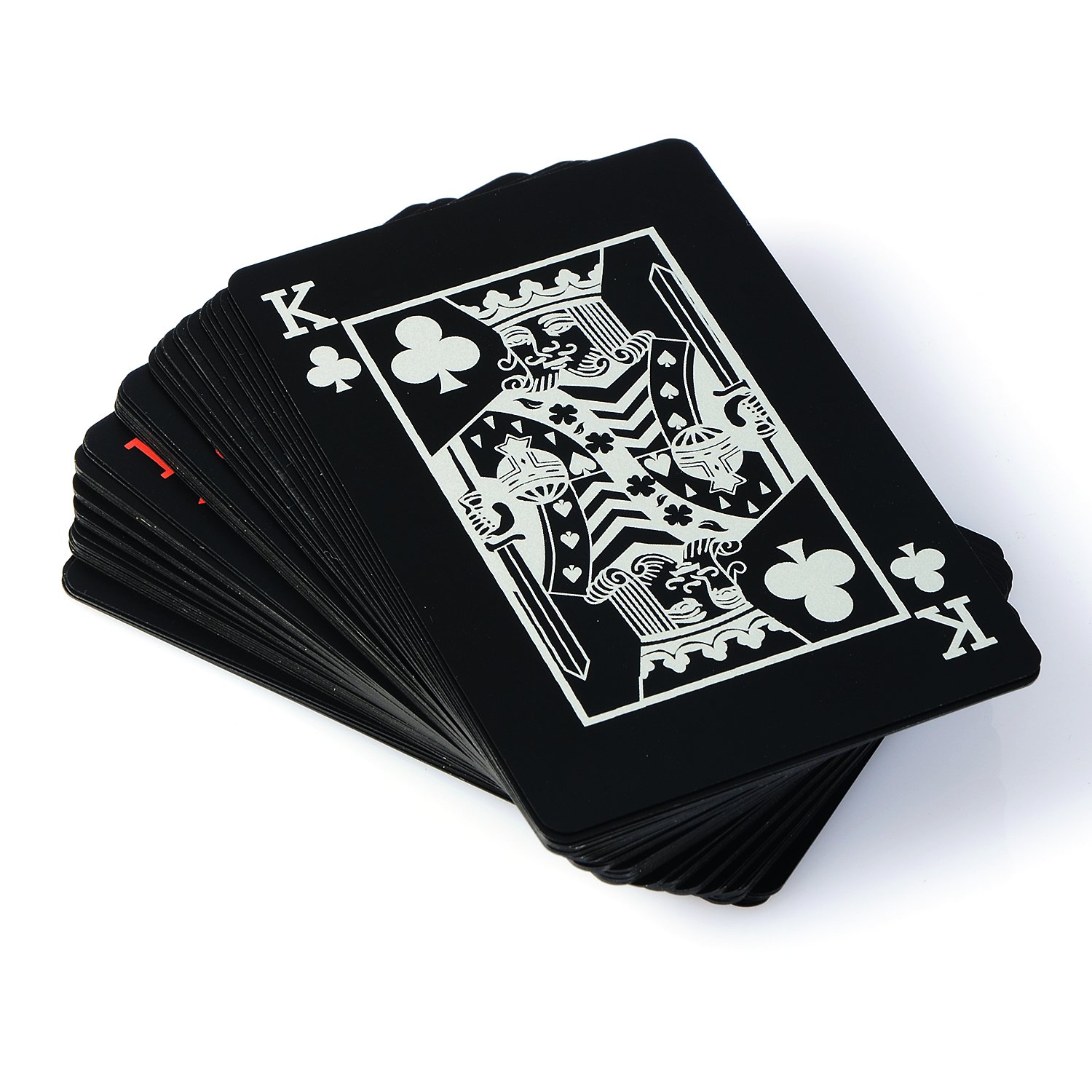 Waterproof Plastic Pokers Playing Cards Magic Tricks Tool, Black