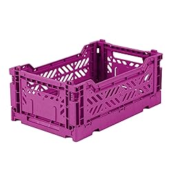 Aykasa Collapsible Storage Bins, Plastic Crate for