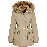 UMIPUBO Womens Winter Coat Puffer Jackets Fleece Lined Parka Warm Thicken Coat Trendy Overcoat With Pockets and Fur Hood