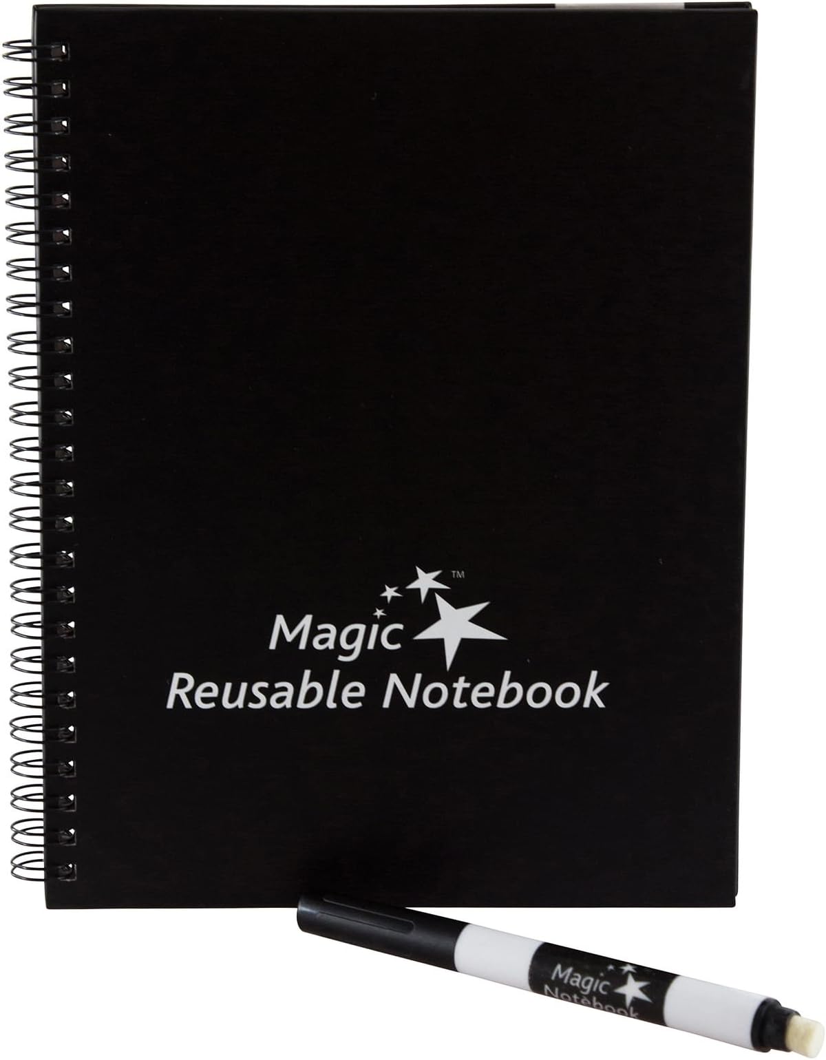 Magic Whiteboard Products Large Reusable Dry Erase Notebook 6 x 8.2 White (MW1450)