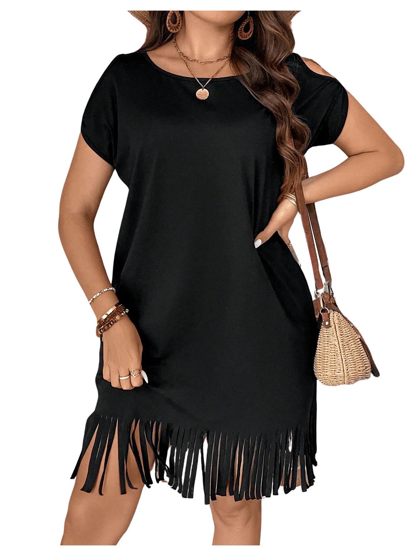 Round Neck Short Sleeve Dress (No Pockets) main image 1