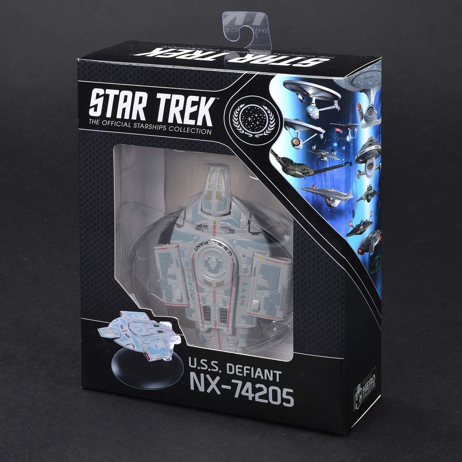 Hero Collector| Star Trek The Official Starships Collection | Eaglemoss Model Ship Box U.S.S. Defiant NX-74205: Toys & Games