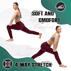Walifrey Womens Joggers with Pockets, Drawstring
