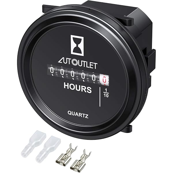 Trumeter 3410 2000 TRUMETER Hour Meter - Heavy Duty 8-Digit Timer For ...