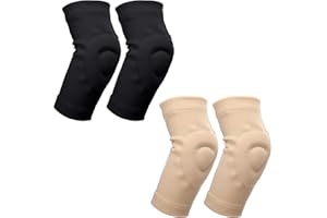 Soulchen 2 Pairs Gel Elbow Pads Ergonomic Designed Cushion and Protect Elbow Joint for Figure Skating Volleyball Dancing Gymnastic, Youth and Adult