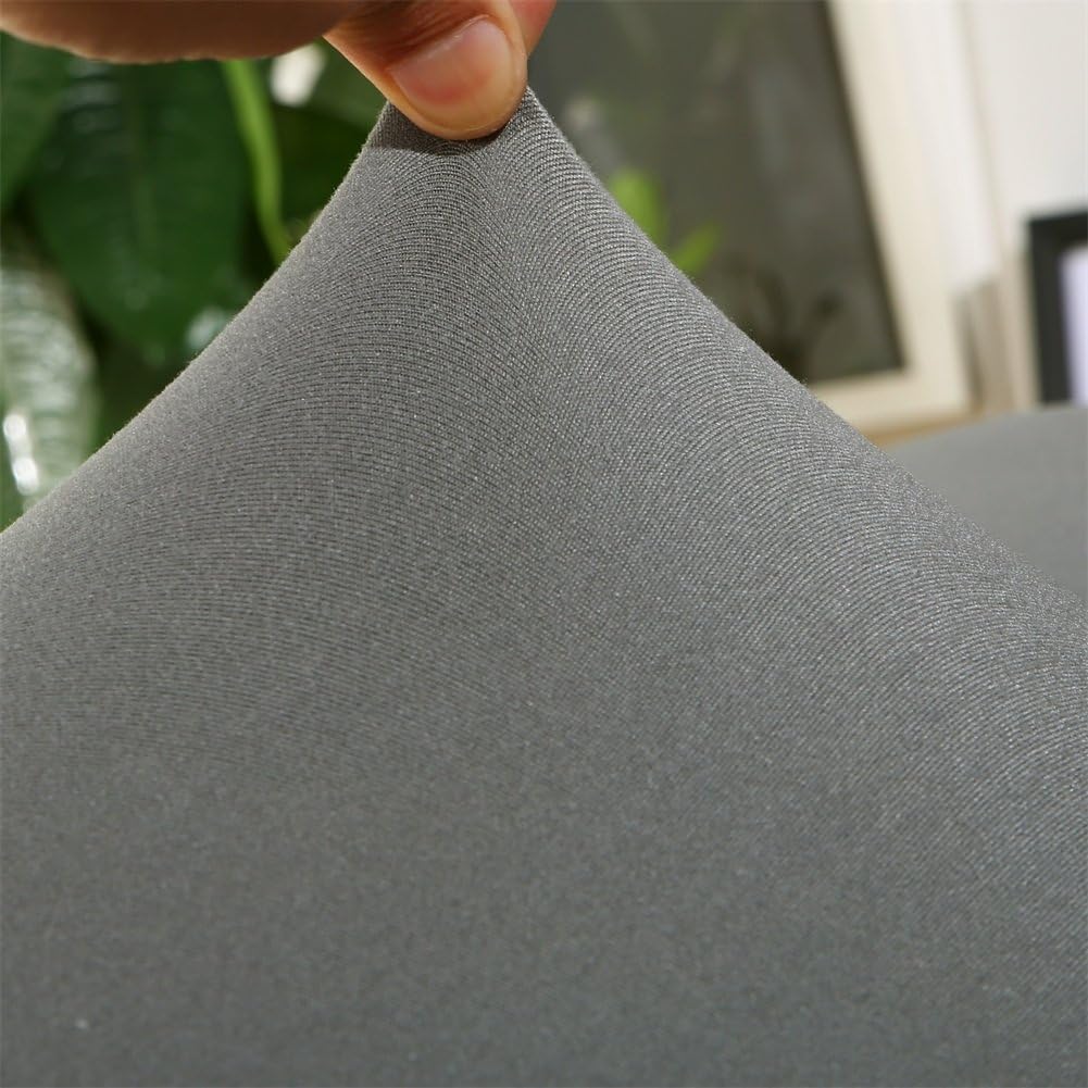 ParaCity Stretch Sofa Covers 3 Seater Fabric Slipcover Protector Couch Slipcover for 3 Cushion Couch (3 seater:185-230cm, Grey) - Image 5