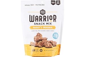 BeeFree Warrior Mix Granola | Gluten Free, Grain Free, & Paleo, Auggy's Original Mix, 9 Ounce Bag