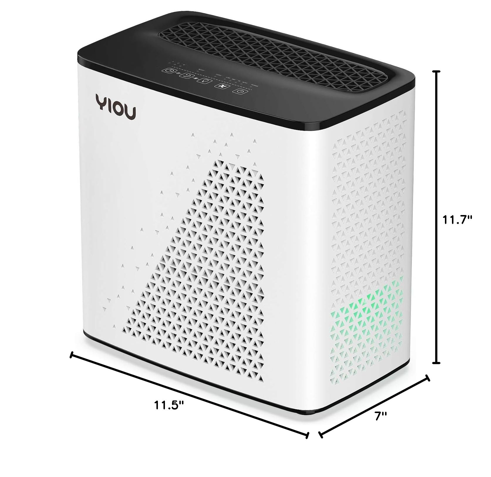 YIOU Air Purifiers for Home Large Room up to 547 ft², H13 True HEPA Air Filter 20dB Air Cleaner Odor Eliminator for Allergies Smoke Dust Pollen, Black