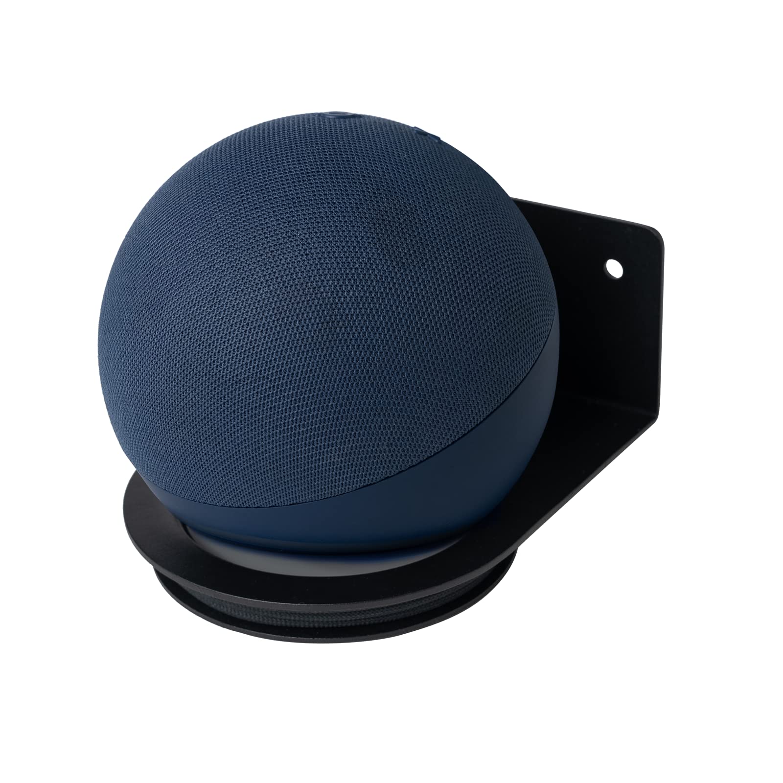 shinar Metal Universal Wall Mount for Dot 4/Dot 5 Generation Homepod Mini Space-Saving Holder Accessories for Dot 4/Dot 5 and Homepod Mini Stand with Integrated Cable Management White (Black)