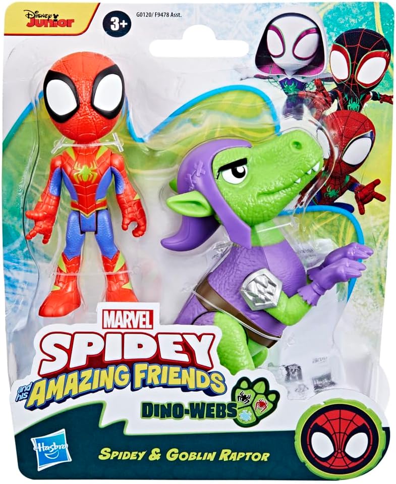Spidey and His Amazing Friends Spidey Dino Webs Goblin Raptor Toy Set